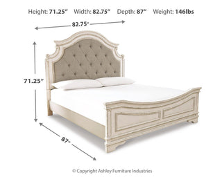 Realyn Upholstered Panel Bed - King