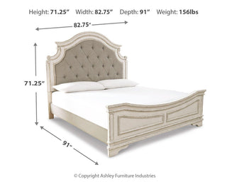 Realyn Upholstered Panel Bed - California King