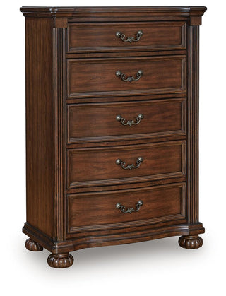Lavinton Queen Poster Bed, Chest and Nightstand