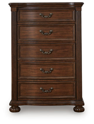 Lavinton Queen Poster Bed, Chest and Nightstand