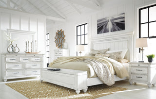 Kanwyn Panel Bed with Storage Bench - California King