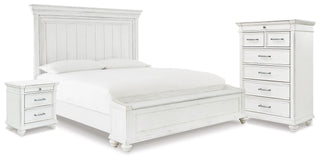 Kanwyn King Panel Storage Bed, Chest and Nightstand