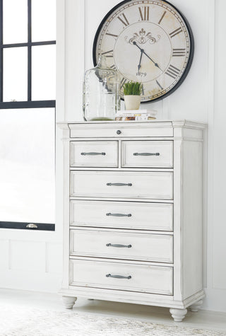 Kanwyn King Panel Storage Bed, Chest and Nightstand