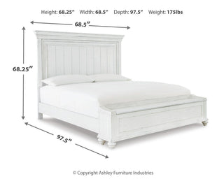 Kanwyn Panel Bed with Storage Bench - Queen