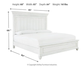 Kanwyn King Panel Bed, Dresser, Mirror and Nightstand