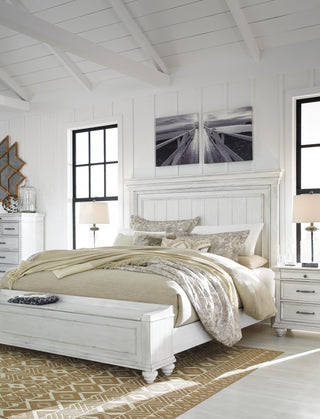 Kanwyn Panel Bed with Storage Bench - California King