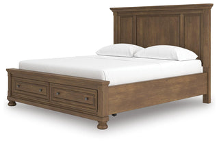 Feddinger California King Panel Storage Bed, Dresser and Nightstand