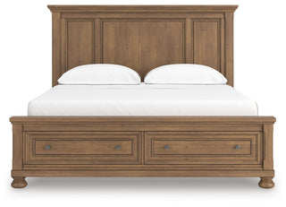 Feddinger California King Panel Storage Bed, Dresser and Nightstand