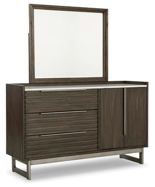 Arkenton King Panel Bed, Dresser and Mirror