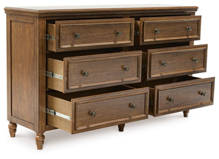 Sturlayne King Upholstered Panel Bed, Dresser and 2 Nightstands