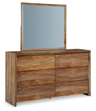Dressonni Queen Panel Bed, Dresser and Mirror
