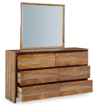 Dressonni Queen Panel Bed, Dresser and Mirror