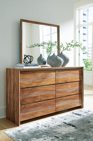 Dressonni Queen Panel Bed, Dresser and Mirror