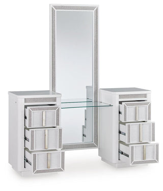 Chalanna Vanity, Mirror and Stool