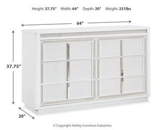 Chalanna Queen Storage Bed, Dresser and 2 Nightstands