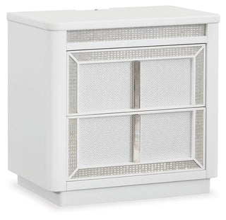 Chalanna Queen Panel Storage Bed and Nightstand