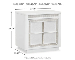 Chalanna Queen Panel Storage Bed and Nightstand