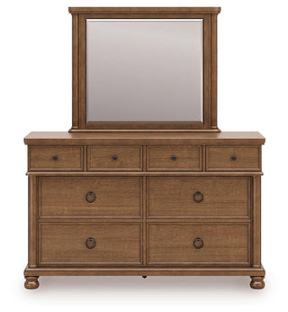 Rowlenstown Queen Poster Bed, Dresser and Mirror