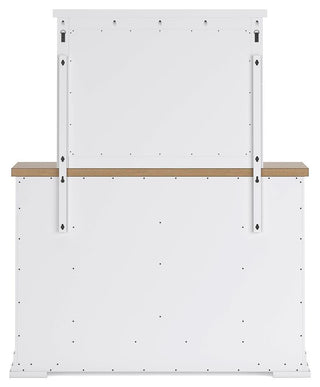 Ashbryn Queen Panel Storage Bed, Dresser, Mirror and 2 Nightstands