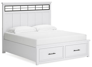 Ashbryn King Panel Bed, Dresser, Mirror and 2 Nightstands