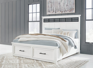 Ashbryn King Panel Bed, Dresser, Mirror and 2 Nightstands