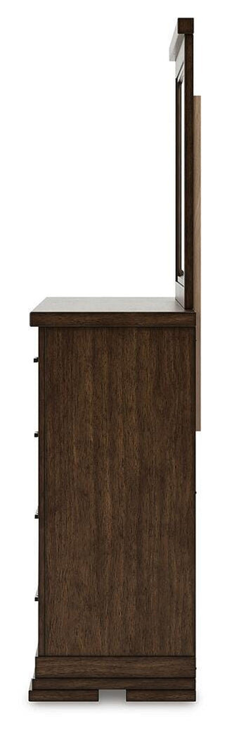 Taffenbrook Queen Panel Storage Bed, Dresser and Mirror