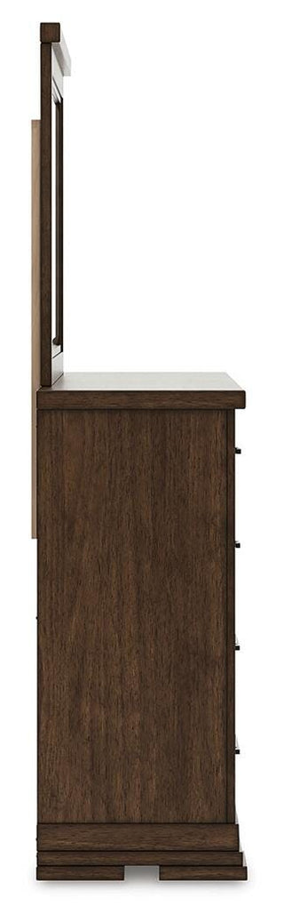 Taffenbrook Queen Panel Storage Bed, Dresser and Mirror