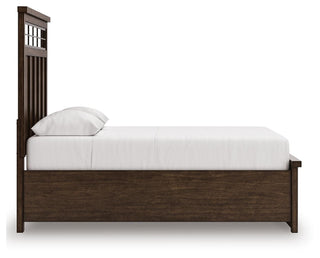 Taffenbrook Queen Panel Storage Bed, Dresser and Mirror
