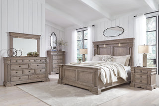Blairhurst California King Panel Bed, Dresser and Mirror