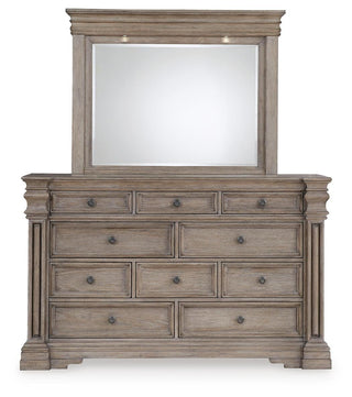 Blairhurst California King Panel Bed, Dresser and Mirror