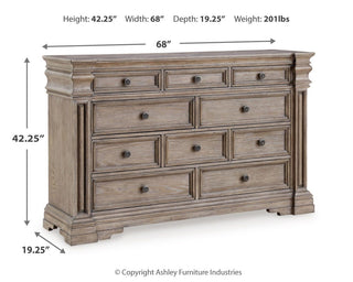 Blairhurst King Panel Bed, Dresser, Chest and 2  Nightstands