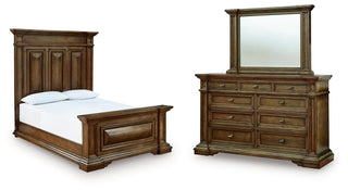 Frantanna Queen Panel Bed, Dresser and Mirror