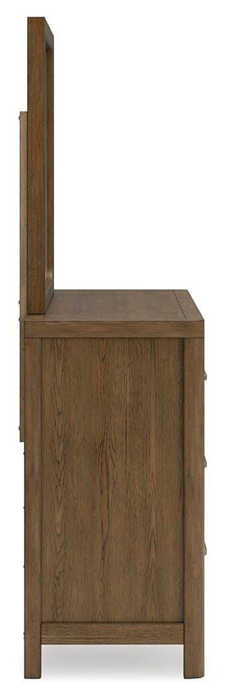 Cabalynn Queen Upholstered Bed, Dresser and Mirror