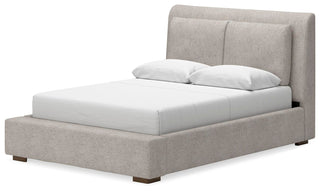 Cabalynn Queen Upholstered Bed, Dresser and Mirror
