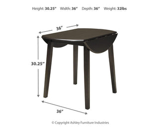 Hammis Dining Table with 2 Chairs