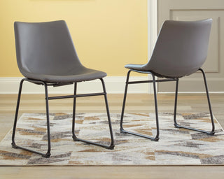 Centiar Dining UPH Side Chair (2/CN) Faux Leather