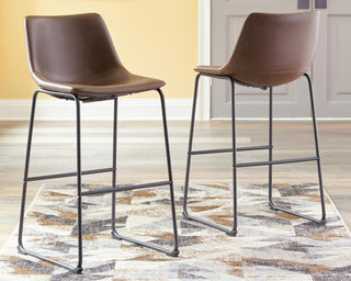 Centiar Upholstered Barstool (2/CN) Faux Leather
