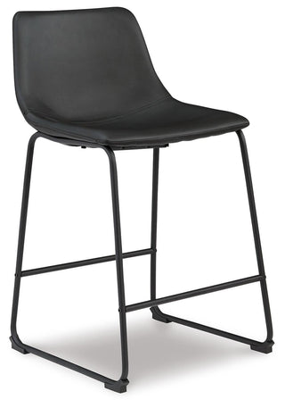 Centiar Upholstered Barstool (2/CN) Faux Leather