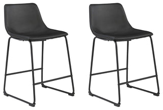 Centiar Upholstered Barstool (2/CN) Faux Leather