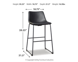 Centiar Pub Height Bar Stool (Set of 2)