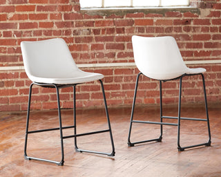 Centiar Upholstered Barstool (2/CN) Faux Leather