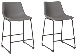 Centiar Upholstered Barstool (2/CN) Faux Leather