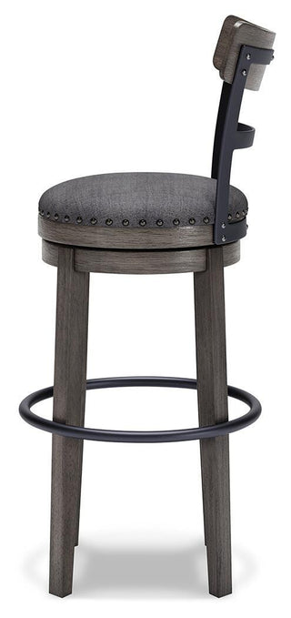 Caitbrook UPH Swivel Barstool (1/CN) - Pub/Bar Height
