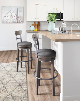 Caitbrook UPH Swivel Barstool (1/CN) - Pub/Bar Height