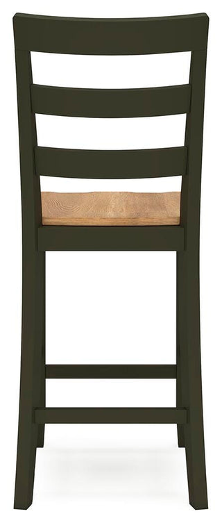 Gesthaven Counter Height Dining Table and 2 Barstools