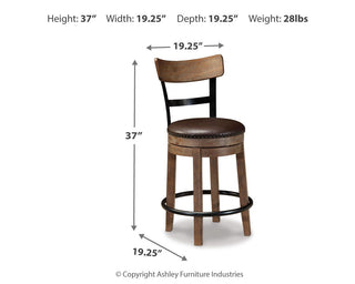 Pinnadel UPH Swivel Barstool (1/CN)