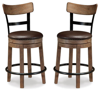 Pinnadel Counter Height Bar Stool (Set of 2)