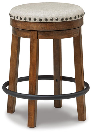 Valebeck Counter Height Dining Table and 6 Barstools