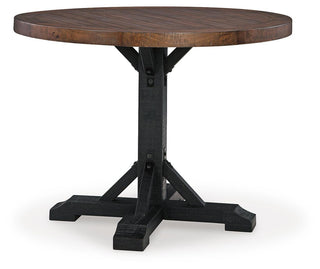 Valebeck Counter Height Table and 4 Barstools