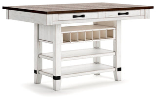 Valebeck Counter Height Dining Table and 6 Chairs